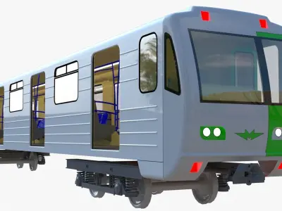 Subway car 81-71 3D model