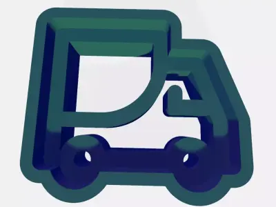 SET 10 KEYCHAINS 3D print models train car 3D print model