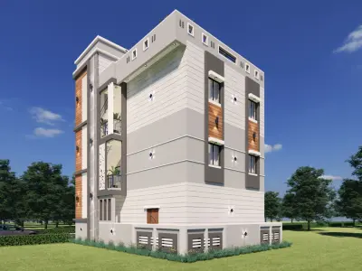 Architecture Moderen Home Concpet 3D model buy
