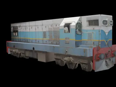 Diesel- Electric Locomotive M2 Sri Lanka Low-poly 3D model