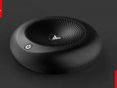 Car air purifier Low-poly 3D model