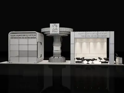Booth Exhibition Stand a240 3D model