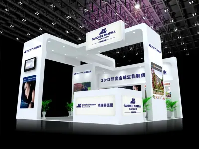 Booth - Area - 6X6-3DMAX2009-05 3D model