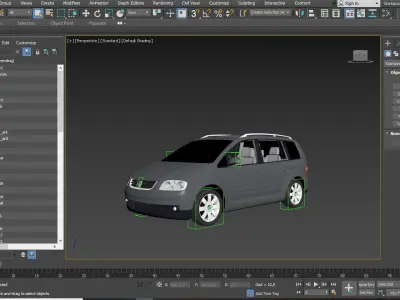 TOURAN- 3DS - FBX - OBJ - iProp - ICLONE 7 3D model