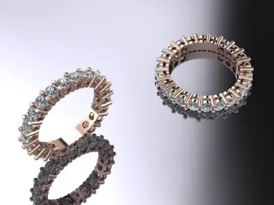 Jewelry Ring Gold  3D print model