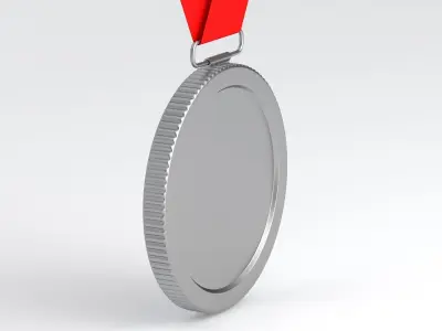 Silver Medal 3D model