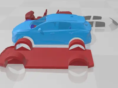 Nissan Qashqai 2025 - Separate Parts STL Model 3D print model