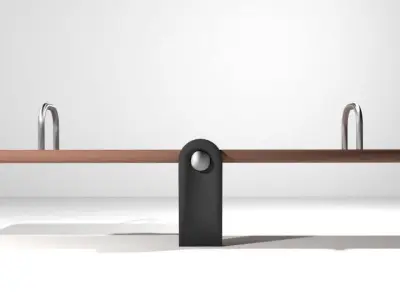 Playground Element - See-Saw 3D model