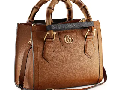 GUCCI Diana mini bag 02 3D model