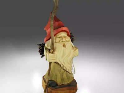 Wooden Wizard 3D model