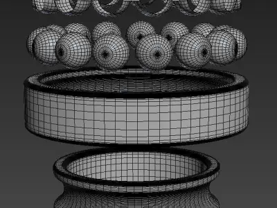 Baering ball bearing 3D model