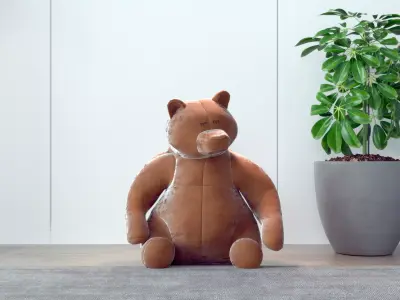 Bear Modern Doll 3D model