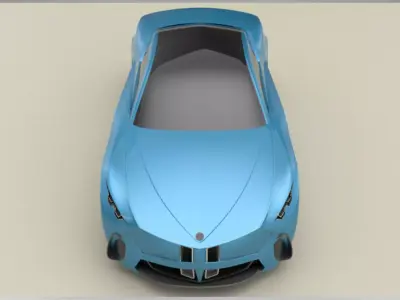 Tratos Coupe Concept Car 3D model