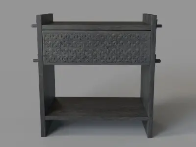 Sure Nightstand Black 3D model