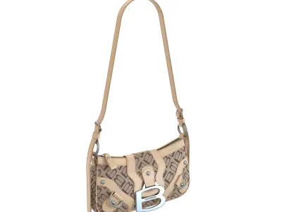 Balenciaga Essex Small Shoulder Bag Low-poly 3D model