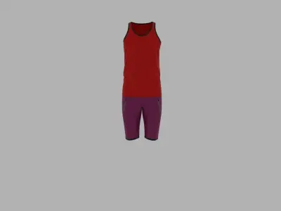 Sport Suit Low-poly 3D model order