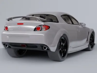 Mazda Speed RX8 model in Blender 3D model