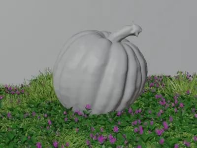 Green Pumpkin Free 3D model