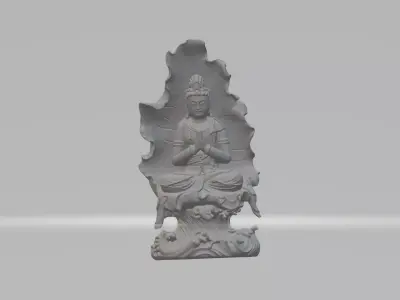Guanyin Lotus Leaf 3D print model