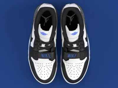 Air Jordan Legacy 312 Low Game Royal Low-poly 3D model