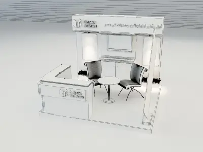 Booth Exhibition Stand a653d 3D model