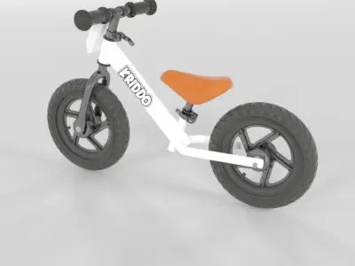 KRIDDO Toddler Balance Bike 3D model