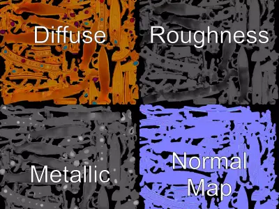 Royal Gold Crown model pack Low-poly 3D model