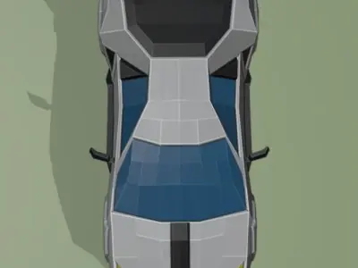 Low Poly Sport Car Low-poly 3D model buy