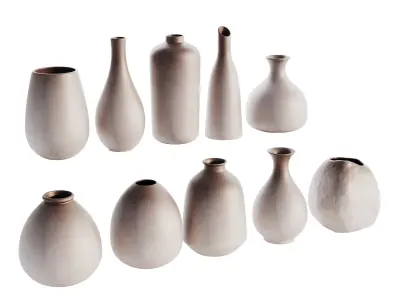 Vases Decor Set 04 3D model