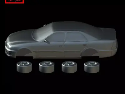 Toyota Chaser Tourer V  1996 3D model