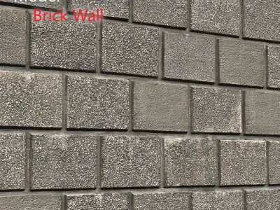 Ultra realistic Brick wall 3D model