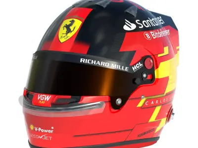F1 Carlos Sainz Helmet 2024 3D model