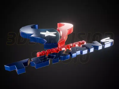 Houston Texans logo - Cinematic - 3D print 3D model
