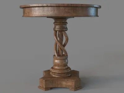 Bella 30 inch Round Table 3D model