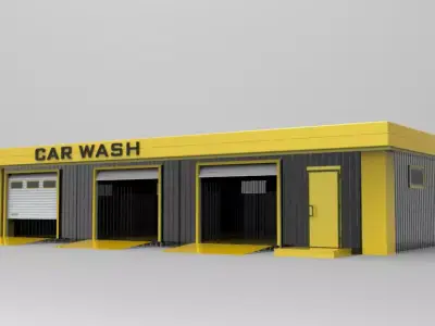 MOBILE CAR WASH 176m2   3D model