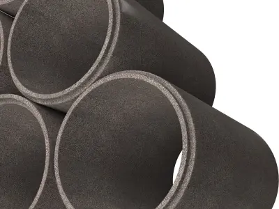 Concrete Pipe Low-poly 3D model