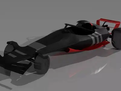 Low-Poly F1 Inspired Car Model Low-poly 3D model