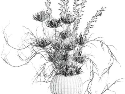 Autumn Bouquet 3D model purchase