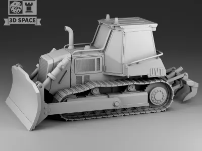 bulldozer 3D print model