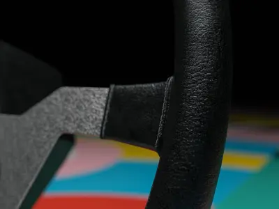 Oldtimer Steering Wheel 3D model