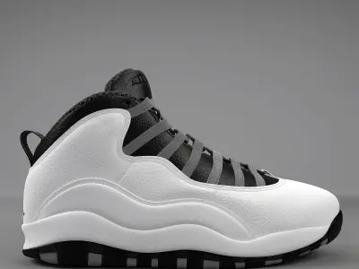 Air Jordan 10 Retro Nike  3D model