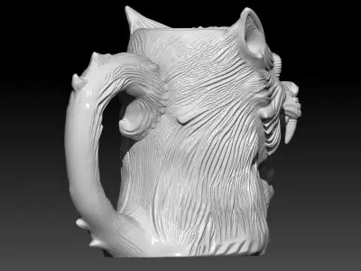 Werewolf mug for Halloween 3D print model