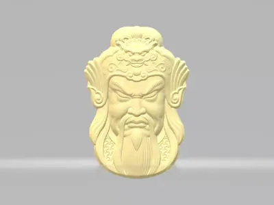 Guan Yu Pendant 3D print model