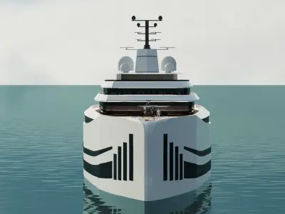 Mega Yacht -Vortex- 3D model