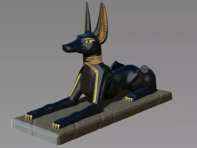 Anubis Shrine - CNC and 3D print model
