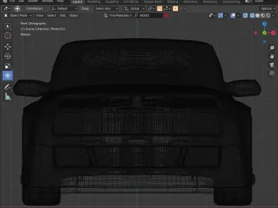 Car Model nissan sports bed 3D model