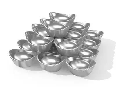 Silver Bar 3D model