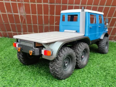 Bog 406 TRX6 Flatbed for Crew Cab - 1-10 RC body attachment 3D print model