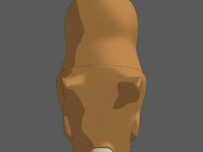 Rhnino cartoon Low-poly 3D model