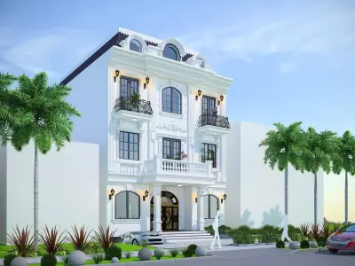 Classic villa exterior 3D model